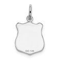 thumbnail image 3 of 14k White Gold Police Badge Charm Pendant, 3 of 4