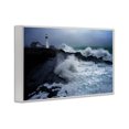 thumbnail image 3 of Stupell Industries Tropical Splashing Waters with Lighthouse White Framed Giclee Art, 18 x 12, by Rick Berk, 3 of 9