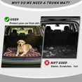 thumbnail image 3 of SEANATIVE Car Trunk Mat Decorative Printed Cargo Mat All Weather Non Slip Trunk Liner Universal Fit Auto Interior Accessories for Most Cars SUVs Trucks, Aztec Highland Cow Sunflower Pattern, 3 of 4
