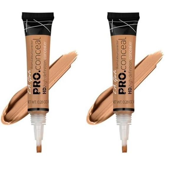 Concealer L.A. Girl HD Pro.Conceal Light Ivory GC970, paquete de 2