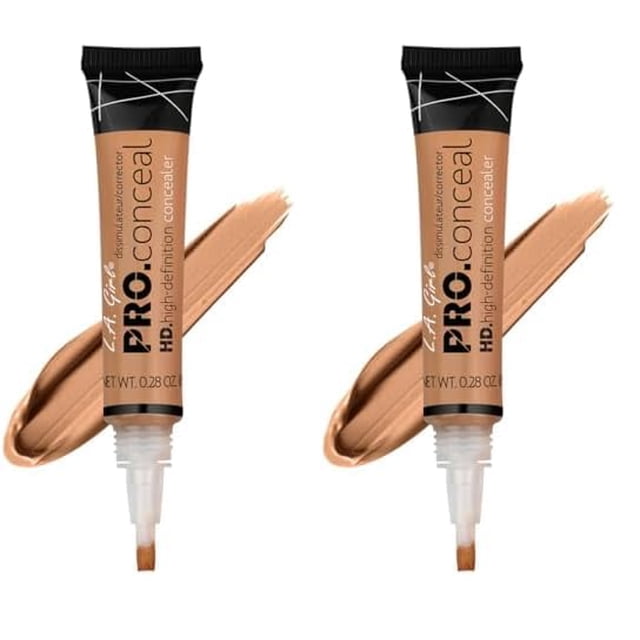 Concealer L.A. Girl HD Pro.Conceal Light Ivory GC970, paquete de 2
