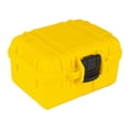 thumbnail image 3 of Caja de plástico para relojes, caja de almacenamiento para relojes, caja para coleccionistas de relojes, organizador de oficina, joyería, cosméticos, amarillo, 3 of 8