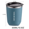 thumbnail image 2 of 12 oz Stainless Steel Insulated Tumbler, Spill Proof Coffee Travel Mug with Lid, Reusable Coffee Cups with lids, Portable Coffee Mug Thermal Cup for Keep Hot Ice Drink Blue, 2 of 9
