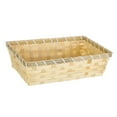 thumbnail image 4 of Food Serving Basket Bread Basket Snacks Egg Sundries Multipurpose Storage Basket Bamboo Storage Bin for Countertops Office Bathroom Cabinets 28cmx18cmx8cm, 4 of 9