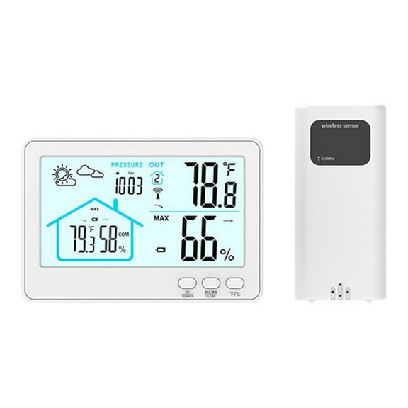 HOT Wireless Weather Station Indoor Outdoor Thermometer Hygrometer Home Forecast Clock Stations A
