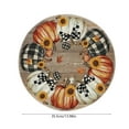 thumbnail image 2 of Uxgjfwu Round Placemats with Fall Maple Pumpkin Print, Faux Linen Material for Dining Table Home Decoration, Perfect for Thanksgiving Autumn Parties and Daily Meals, 2 of 6