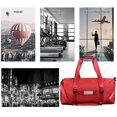 thumbnail image 2 of Bolsa De Ejercicios Bolsa de fitness de nailon, bolsas de gimnasio portátiles multifuncionales para hombres y mujeres (rojo), 2 of 6
