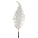 thumbnail image 1 of Adorno de Navidad con clip para decoración de árbol de Navidad, adornos de plumas con purpurina, color blanco brillar Electrónica, 1 of 1
