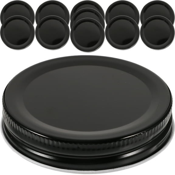 Parvistic 10pcs Wide Mouth Jar Lids 70mm Metal Canning Jar Lid With Leak Proof Airtight Seal For Yogurt Jam And Honey Jars Golden