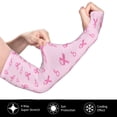thumbnail image 3 of Lsque Breast Cancer Awareness 1 Cooling Arm Sleeves for Men & Women -Compression Sleeves to Cover Arms for Working,Sun Sleeves for UV Protection,Breathable, Moisture-Wicking, 3 of 8