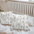 thumbnail image 5 of Outdoor Waterproof Pillow Covers Pack of 2, Summer Flowers Vintage White Gardenia Farm Decorative Throw Pillowcases Cushion Covers for Garden Patio Tent Sofa Couch, 26x26 inch, 5 of 8