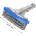 thumbnail image 2 of 5in Stainless Steel Wire Pool algae Cleaning Brush Broom Floor Wall brushes head, 2 of 5