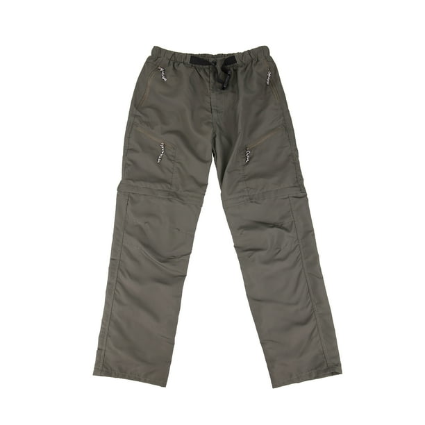Youloveit - Men's Work Cargo Pants Casual Cargo Short Running Sports Travel Trousers Zip Off