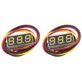 thumbnail image 1 of Probador voltaje digital 3 cables 0-100 V Mini voltímetro 0 28 pulgadas (amarillo), 1 of 3