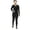 Black, variant on Maks Ladies Winter Long Johns 2-Piece Thermal Underwear Set