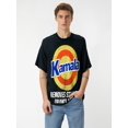 thumbnail image 1 of [Popular Choice] Men's Premium Casual Graphic Tee - Stylish Black Short Sleeve T-Shirt with Unique Car Print, Comfortable Polyester Blend, Machine Washable - Perfect for Summer, Versatile, Fashion, 1 of 5