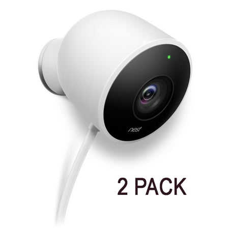 2-Pack Nest Cam Outdoor 1080p HD Video Home Security Camera NC2100ES -