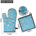 thumbnail image 6 of Cute Shiba Inu Kitchen Oven Mitt and Pot Holder Sets 2 Pcs for Baking, Cooking and Grilling, Heat Resistant Up To 392 °F, 6 of 7