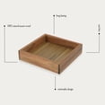 thumbnail image 3 of Acacia Square Bath Vanity Tray, 3 of 9