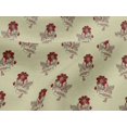 thumbnail image 4 of oneOone Viscose Jersey Fabric Leaves & Floral Block Decor Fabric Printed BTY 60 Inch Wide, 4 of 4