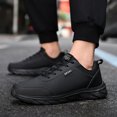 thumbnail image 3 of Dakaela Fashion Sneakers for Men Waterproof Running Tennis Shoes Gym Workout Casual Shoes Black 12, 3 of 6