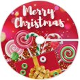 thumbnail image 1 of FMSHPON Merry Christmas Candies Xmas Christmas Tree Skirt Stand Mat for Holiday Party Decoration Indoor Outdoor 36 inches, 1 of 6