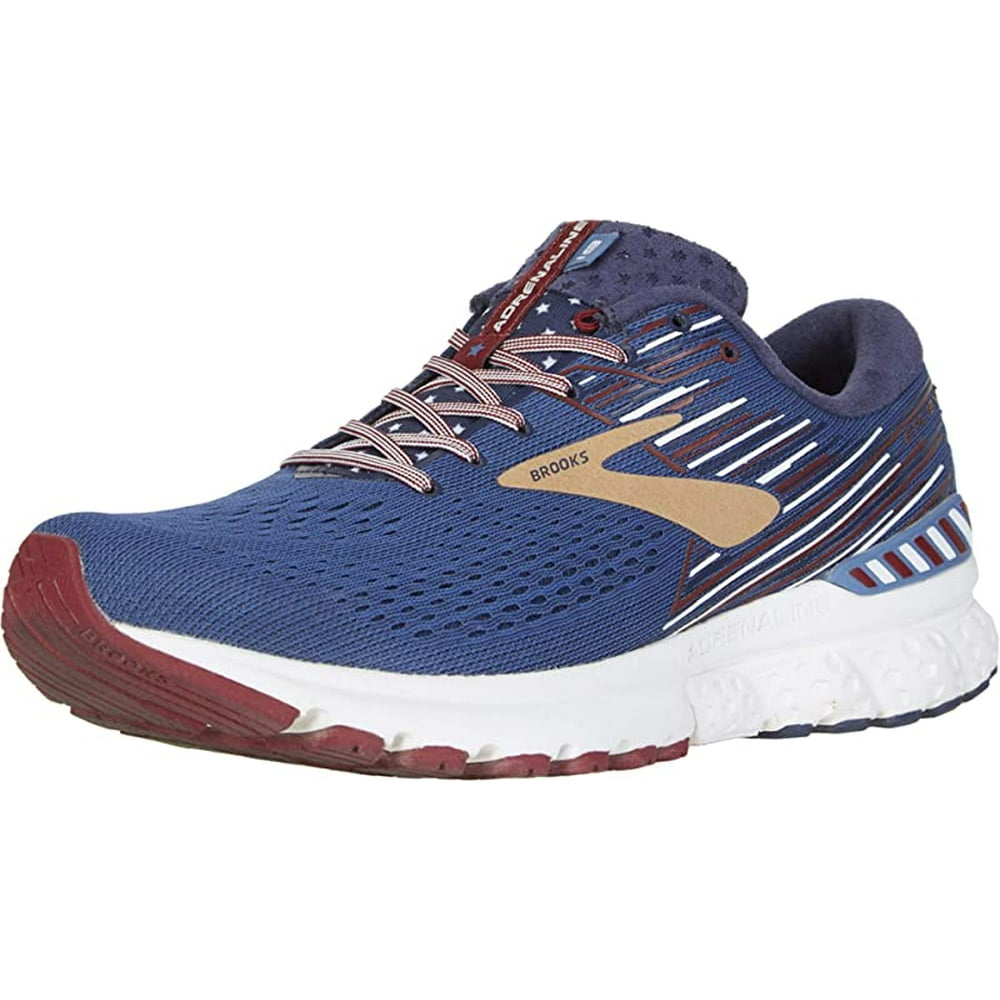 Brooks Brooks Men's Adrenaline GTS 19 Running Shoe, Blue/Red/White