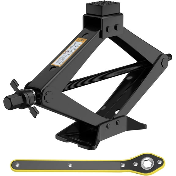 Universal Car Jack Kit Scissor Jack for Car 3 Ton 6614 LBS Spare Tire Changing Kit,Portable Tire Jack Repair Kit with Lug Wrench,Car Lifting Jack for Auto/SUV/MPV