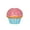 Pink, variant on Cake Paper Lanterns 1st One Happy Birthday Party Decoration Kids 3D Ornaments Cup Cake Ice Cream Pendant Child Baby Shower Favor
