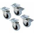 thumbnail image 1 of Ruedas giratorias de 360 grados para muebles de oficina y hogar, diseño de doble cojinete de bolas, menor ruido y caucho de alta calidad, juego de 4, 1 of 5