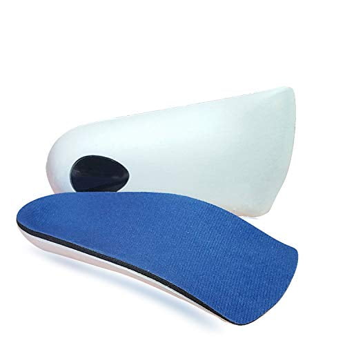 3/4 Arch Support Orthotic Insoles Back Heel Pain Relief Plantar Fasciitis L 