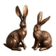thumbnail image 3 of 2 estatuas de conejo vintage, figuras de conejo de resina, adornos de conejo, figuras de animales para estantería, 3 of 8