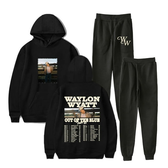 Waylon Wyatt Out Of The Blue Tour Merch Hoodies Jogger Pants Women Men Fashion Streetwear Set