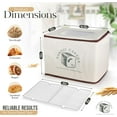 thumbnail image 5 of Sourdough Proofing Box – Collapsible Countertop Dough Proofing Box & Bread Proofer with 68–120 °F Temperature Control, Integrated Humidity Monitor & Water Dish for Artisan Bread (Beige), 5 of 7