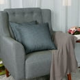 thumbnail image 2 of PiccoCasa 18" x 18" Cotton Linen Throw Pillowcases Set of 2, Dark Blue, 2 of 8