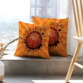 thumbnail image 6 of LALILO Throw Pillow Covers Grunge Basket Ball Basketball Fun Cushion Cover 18" x 18", 2 Pack, 6 of 6