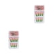 thumbnail image 2 of Vogacara 1 Juego de prensa de punta francesa en las uñas, uñas artificiales con degradado, cubierta completa desmontable, regalos de bailarina tipo 19 Pegamento 2g, gelatina 24 piezas 2piezas, 2 of 6