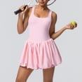 thumbnail image 1 of AEXTO Robe de Tennis avec Short Intégré et Soutien-Gorge Robe Athlétique pour Femmes Été Golf Active Robe d'Entraînement, 1 of 12