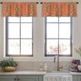 thumbnail image 3 of LALILO Kitchen Curtain Valance Rainbow Interior Cute Kids Rod Pocket Window Curtain 52"x 18" Set of 2, 3 of 5