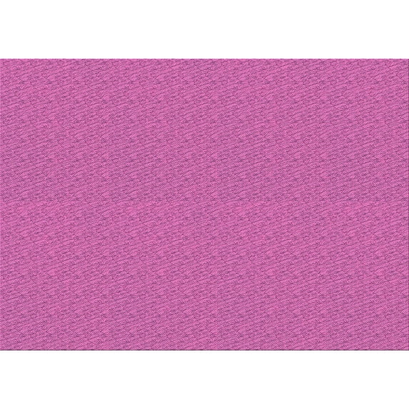 Ahgly Company Machine Washable Indoor Rectangle Transitional Neon Pink Area Rugs, 3' x 5'