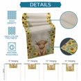 thumbnail image 6 of Farmhouse Yaks Table Runner 90 Inches, Country Vintage Sunflowers Floral Beige Bed Runner Dresser Scarves Tabletop for Indoor Outdoor Parties/Ceremony/Banquet, 13" x 90", 6 of 9