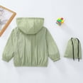 thumbnail image 6 of Curuila Child Girls Sun Jacket Long Sleeve Solid Color Hooded Zip Up Coat For Girls Summer Lightweight Comfortable Outerwear Size 5-6 Years, 6 of 6