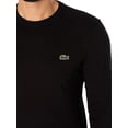 thumbnail image 4 of Lacoste Long Sleeve Technical T-Shirt, Black, 4 of 5