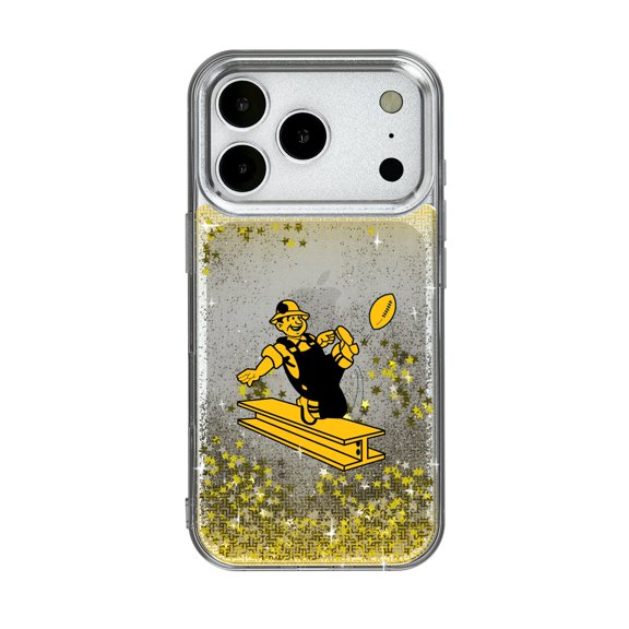 Pittsburgh Steelers Linen Logo iPhone Glitter Case