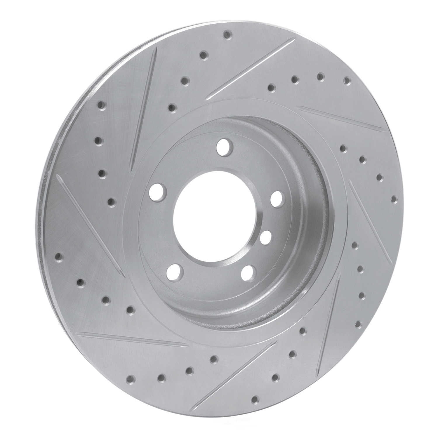 Dynamic Friction Company 631-31048R DFC Brake Rotor - Drilled And Slotted - Silver