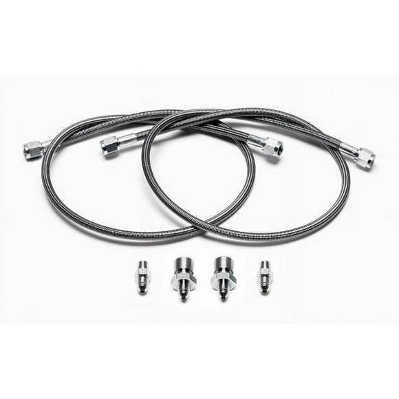 Wilwood Brakes Brake Line 220-8998 Flexline; For Use With Wilwood Brake Kits Only; Stainless Steel Braided; 4 AN With Straight Female Fittings; 31 Inch Long