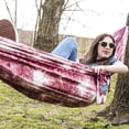 thumbnail image 6 of Equip® Craft-Dyed™ Recycled Polyester Travel Hammock, 1 Person Red Magenta, Size 108" L x 56" W, 6 of 8