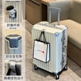 thumbnail image 3 of Maleta de viaje de gran tamaño, cubierta de carrito de equipaje para mujeres y hombres, maleta de equipaje de mano con portavasos, funda de embarque, bolsa de viaje, 3 of 3