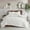 King Off White#0, variant on Cotton Bedding Set 3 Piece Tufted Cotton Chenille Damask Comforter Set Off-White Full/Queen,Comforter Set