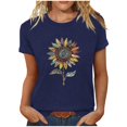thumbnail image 4 of WZXFASHION T-shirt Décontracté à Manches Courtes pour Femmes, Col en V, Soldes de Printemps, 4 of 4